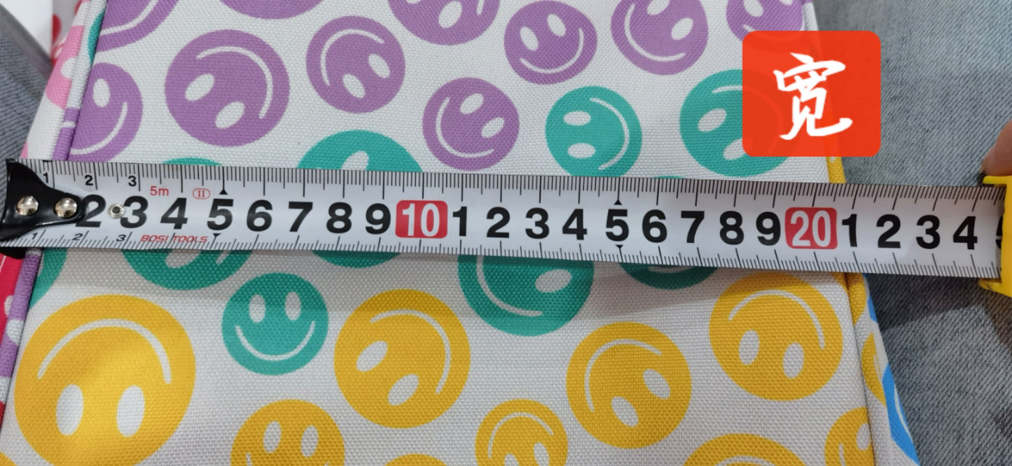 BA0068 Smile White Pink Gym Bag