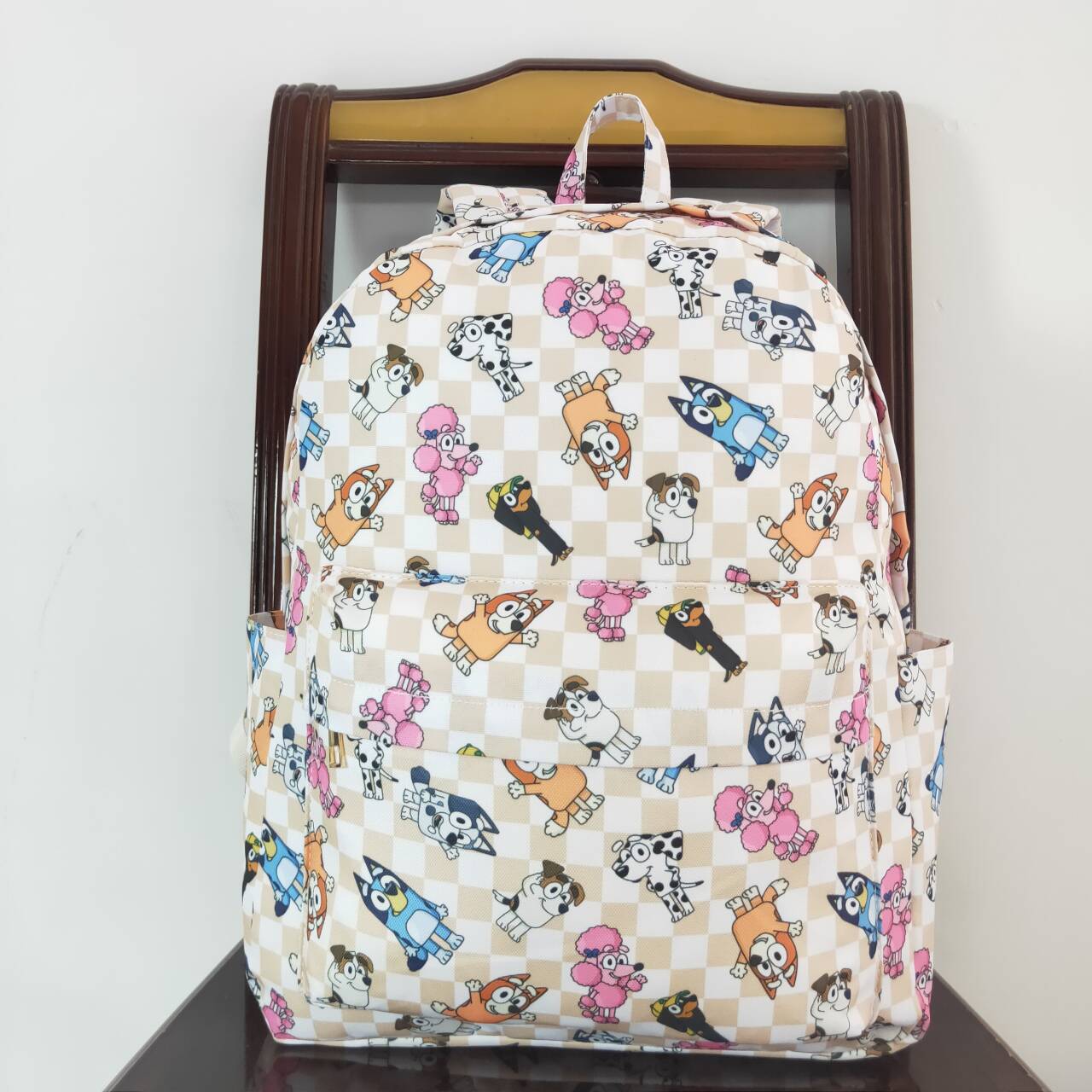 BA0187 Cartoon Plaid Backpack