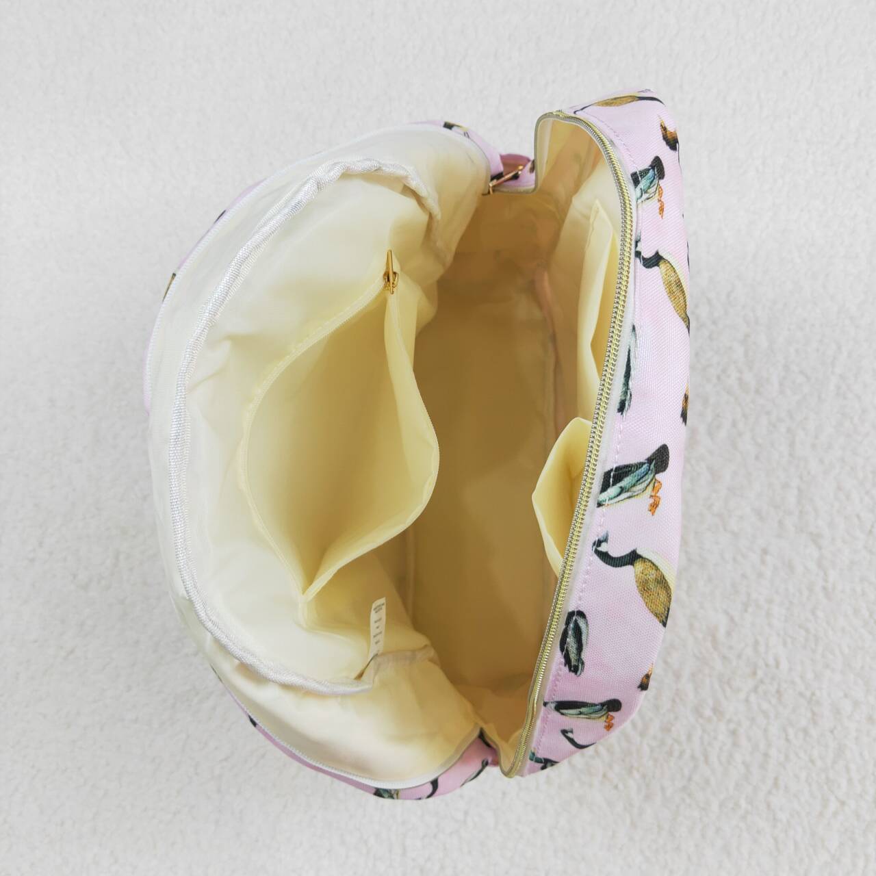 BA0203 Baby Kids Girls Pink Ducks Backpack Back Bags