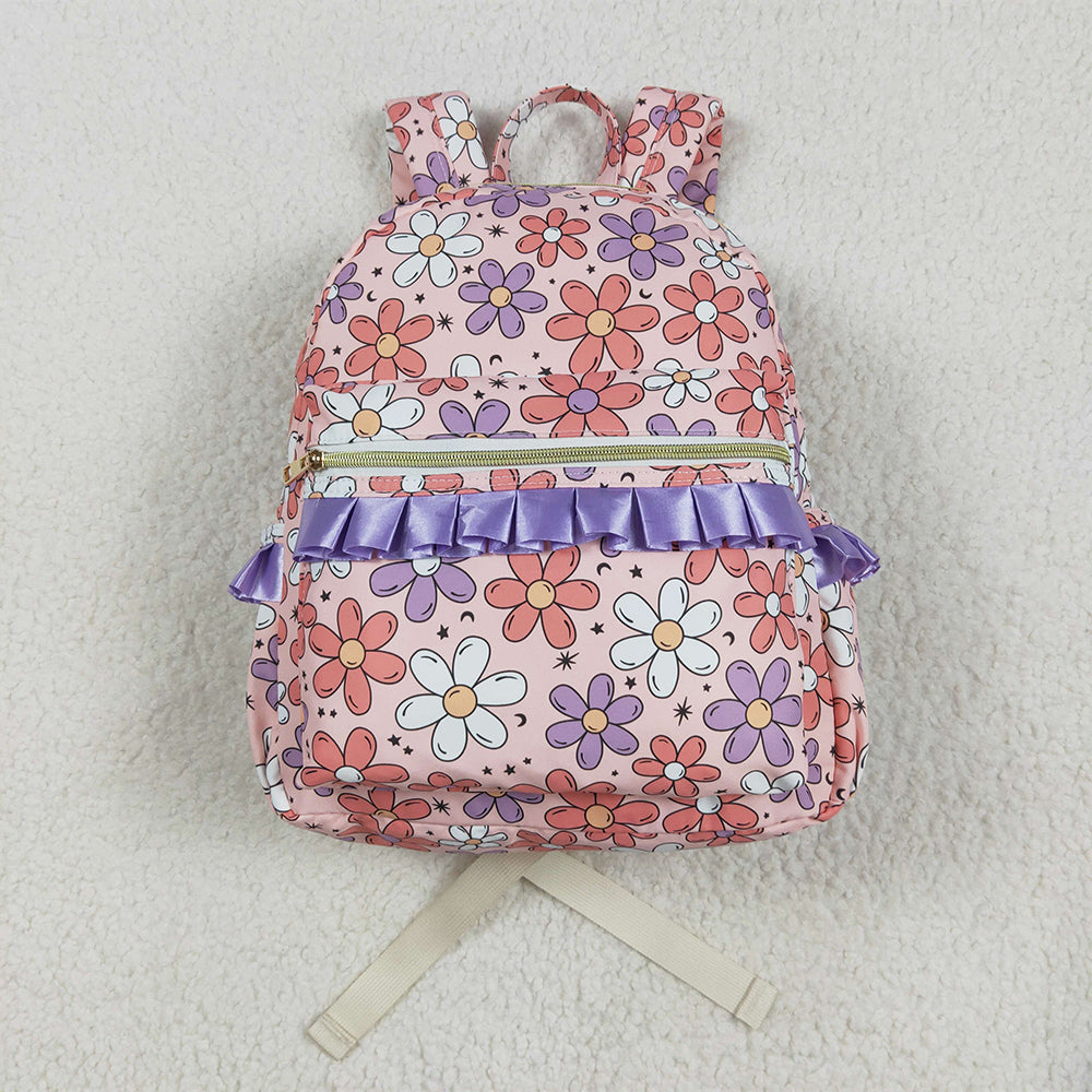 BA0240 Flower, Moon and Star Pink Backpack D 4.24