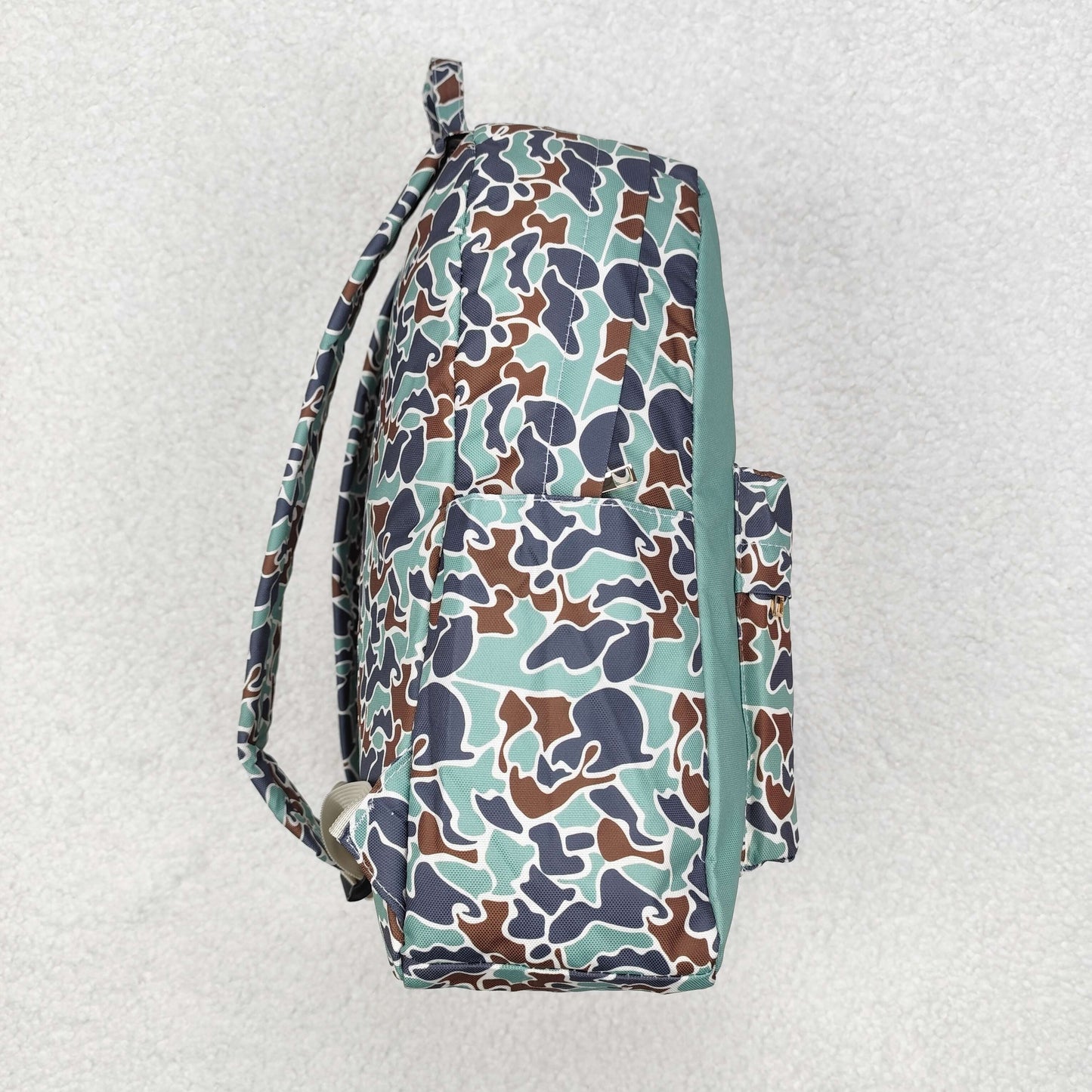 BA0259 Camouflage duck plaid green backpack D 4.12