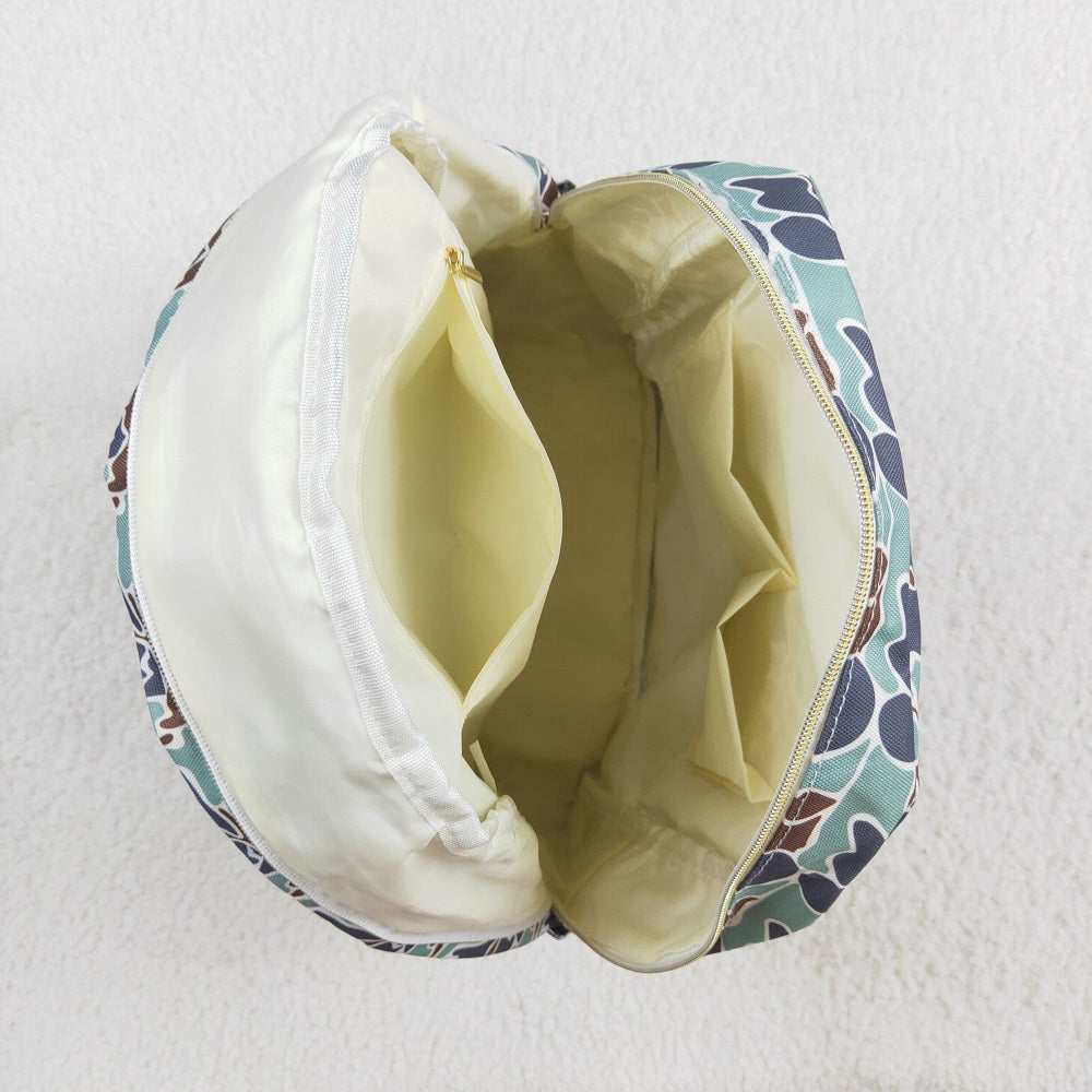 BA0261 Baby Kids Boys Green Hunting Camo Backpack Zip Back Bags