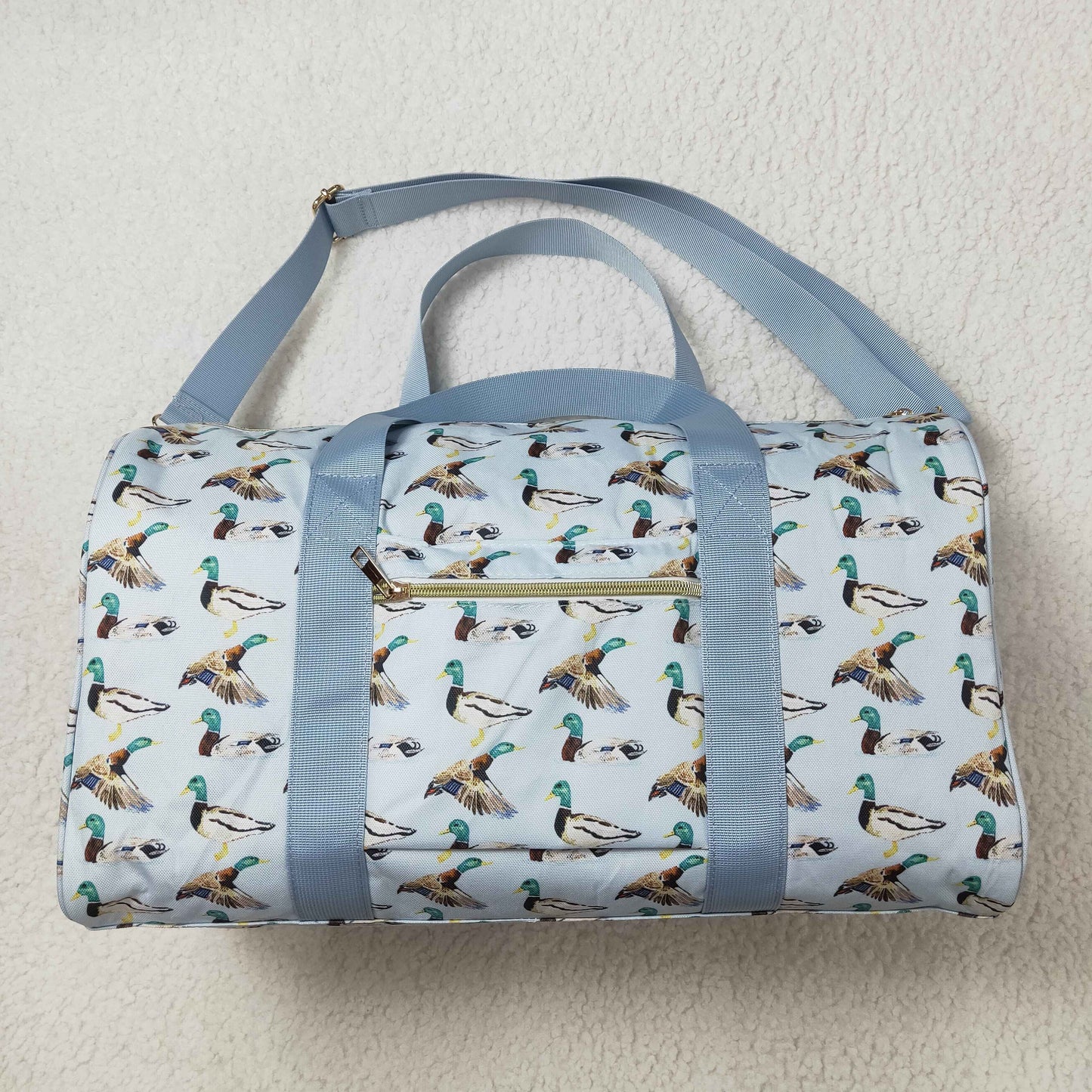 BA0275 Duck Blue Stripe Gym Bag