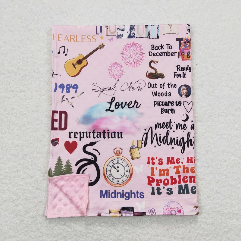 BL0124 pink baby blanket