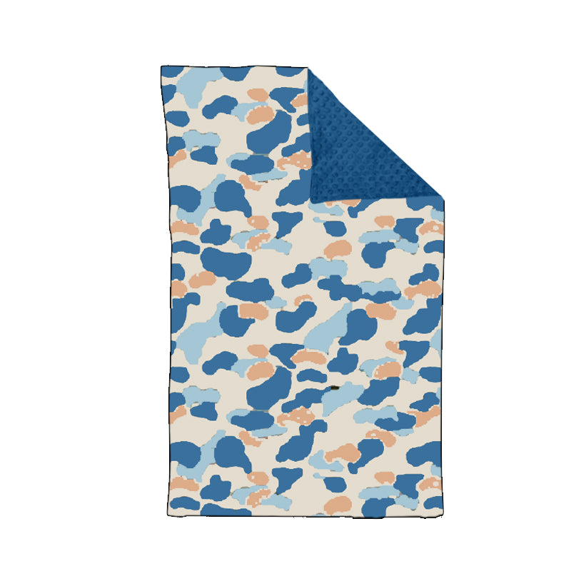 presale BL0149 Camouflage blue baby blanket 2024 7.26