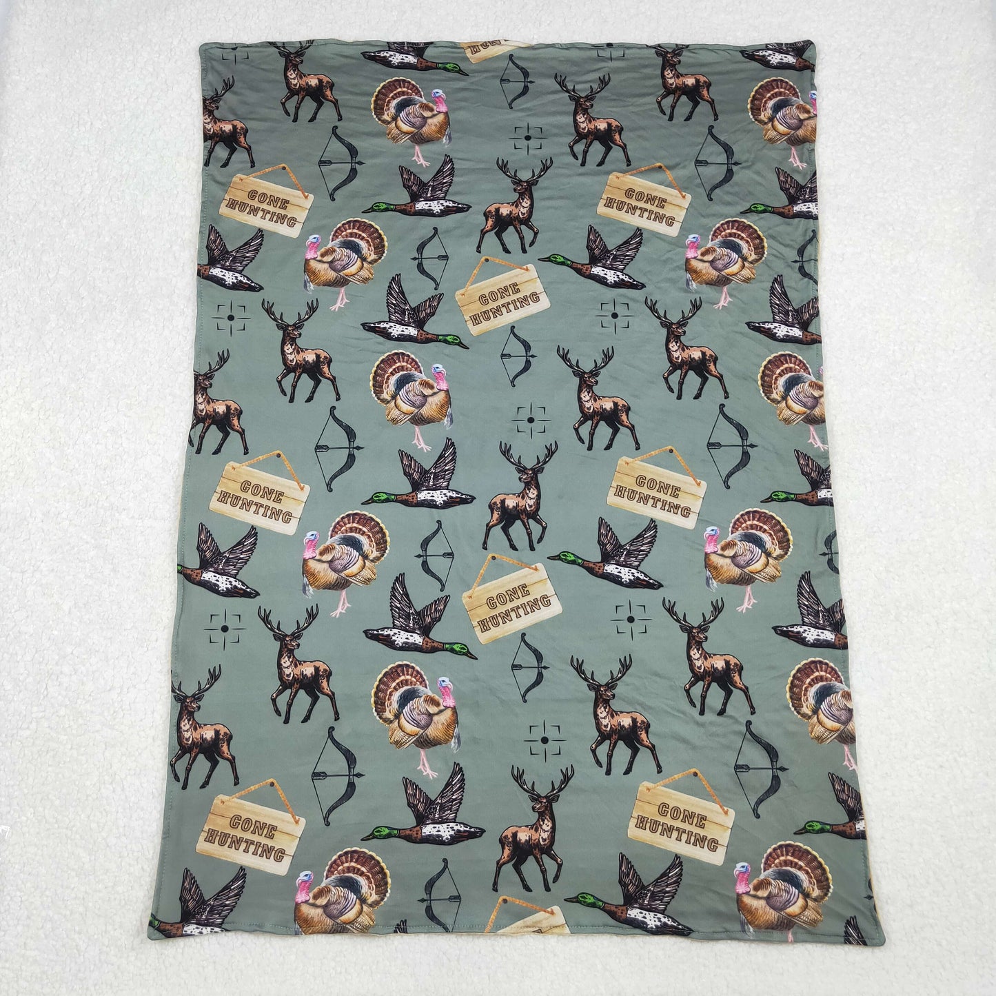 BL0151 Deer Duck Hunting Baby Blanket