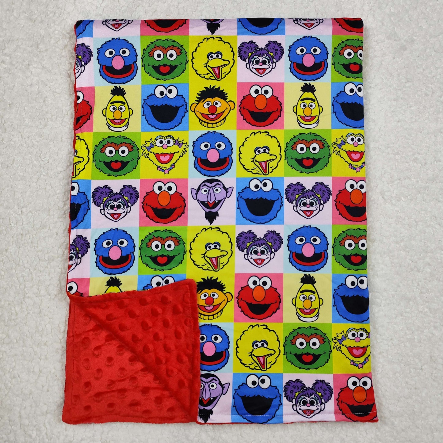 BL0196 Baby Toddler Girls Cartoon Street Minky Blankets D 3.3