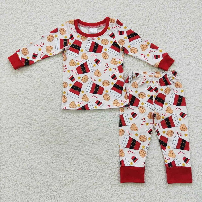 BLP0242 Cookie Santa Mug Long Sleeve Pant Set D 1101