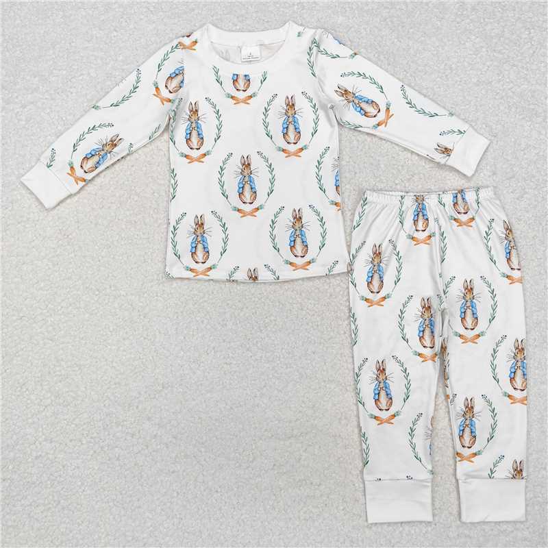 Match Girls Baby Boys Easter Rabbits Dresses Pajamas