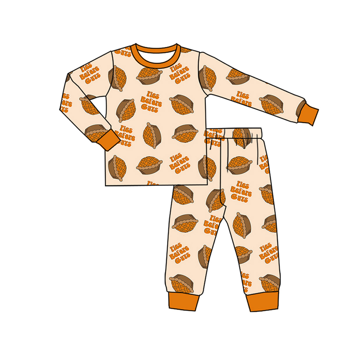 presale BLP1173 Baby Boys Long Sleeves Pies Before Guys Top Pant Pajamas Set D 7.14