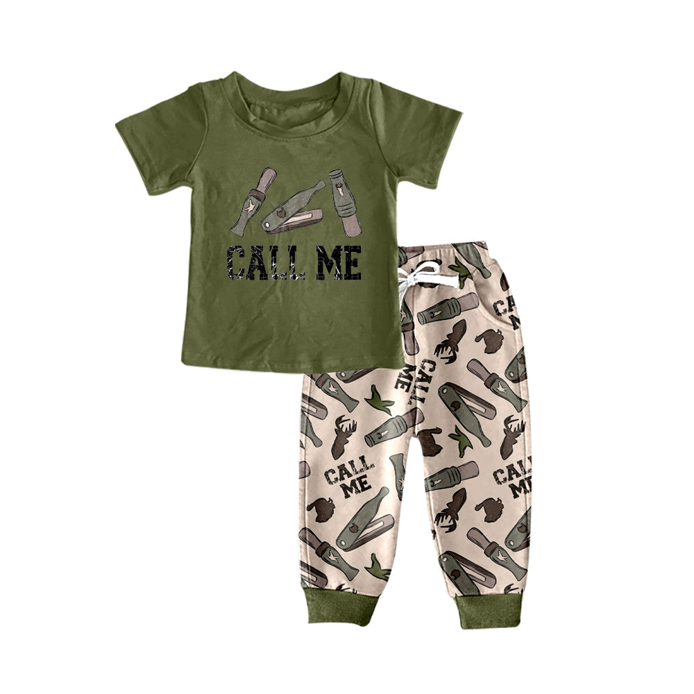 presale BSPO0479 Antler Green Short Sleeve Pants Set 2024 8.19