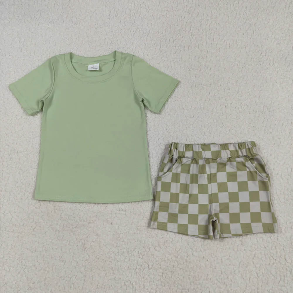 Sibling Baby Boys Shirt Top Shorts Summer Clothes Sets D 7.8