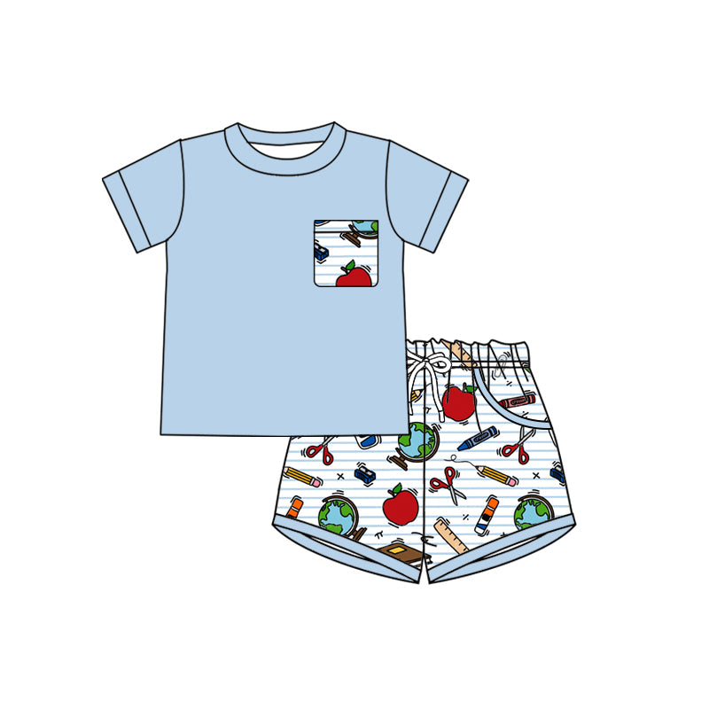 Pre order back to school boy shorts set
