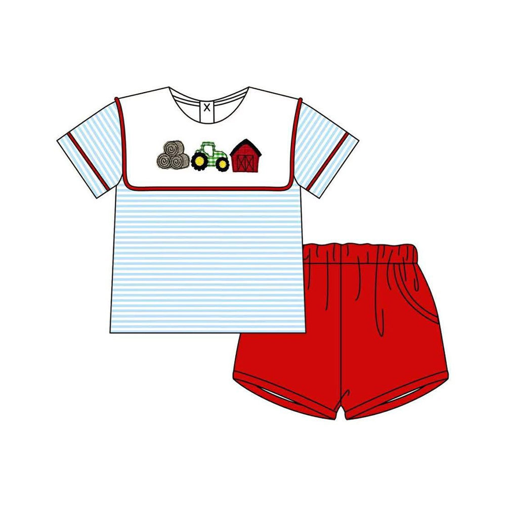 Pre order farm shorts set boy