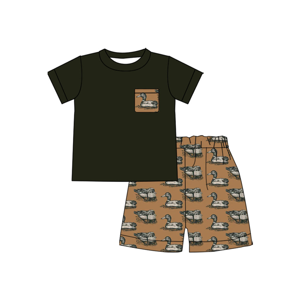 Pre order duck shorts set boy clothing