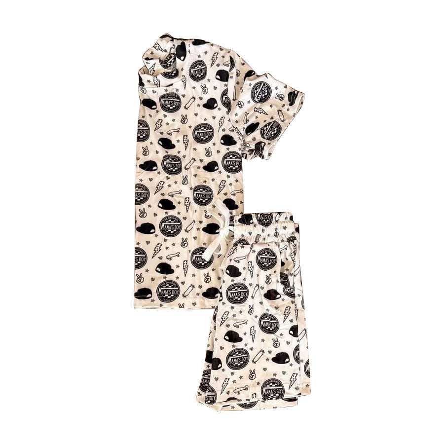 Pre order mama's boy shorts set boy clothing