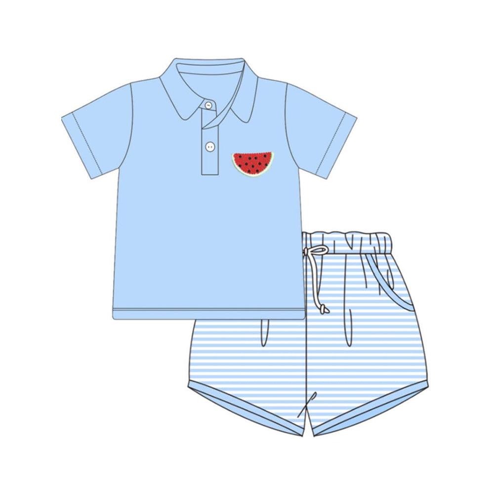 Pre order watermelon boy shorts set