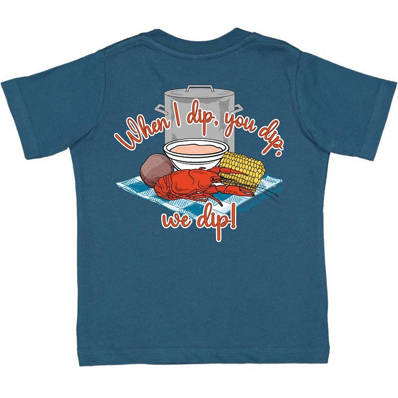 pre-order BT0634 Corn crayfish blue short-sleeved top