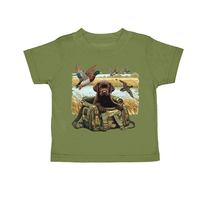 BT0637 Baby Boys Green Ducks Dogs Short Sleeve Tee Shirt Tops D 4.24
