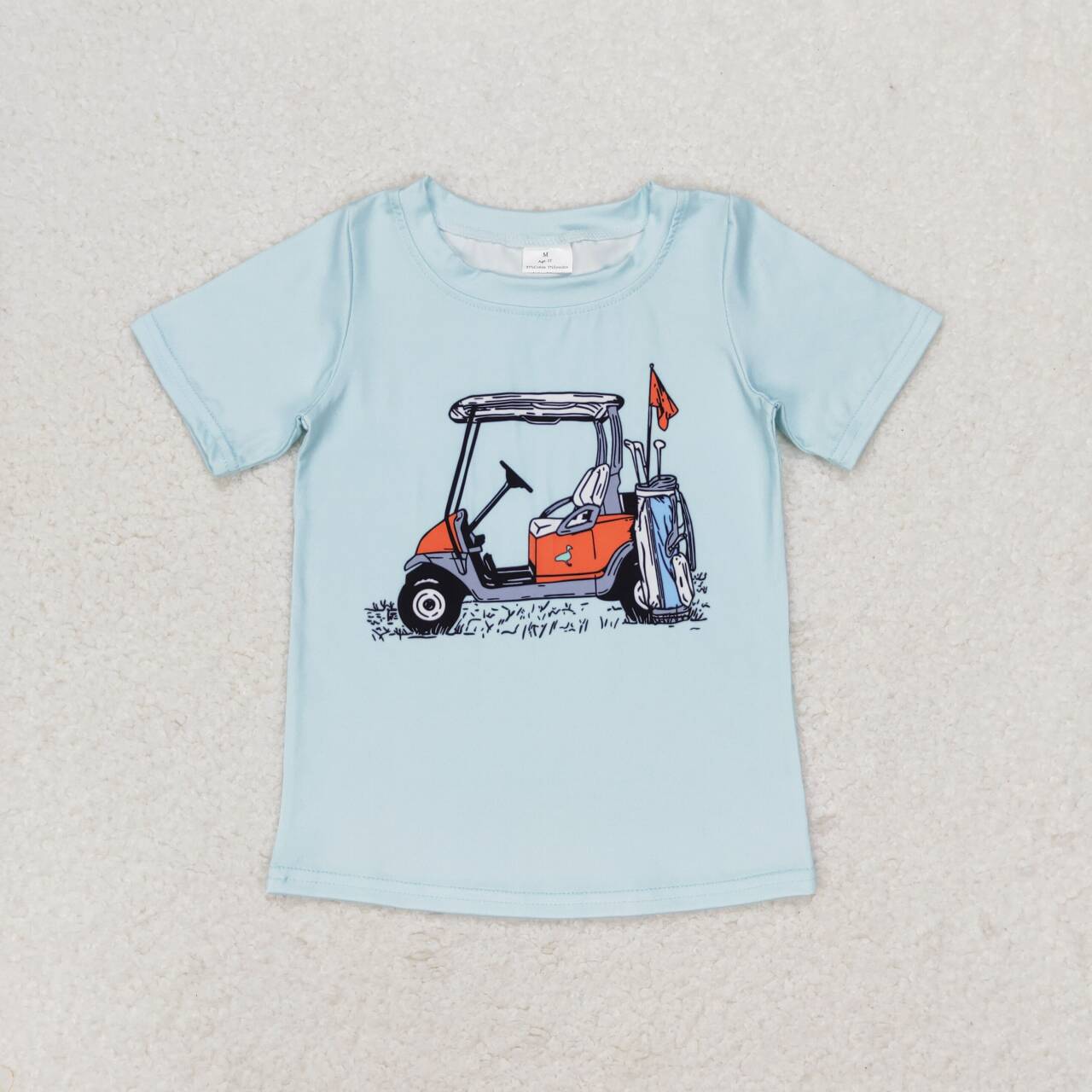 BT0646 Golf Touring Car Turquoise Short Sleeve Top D 4.4