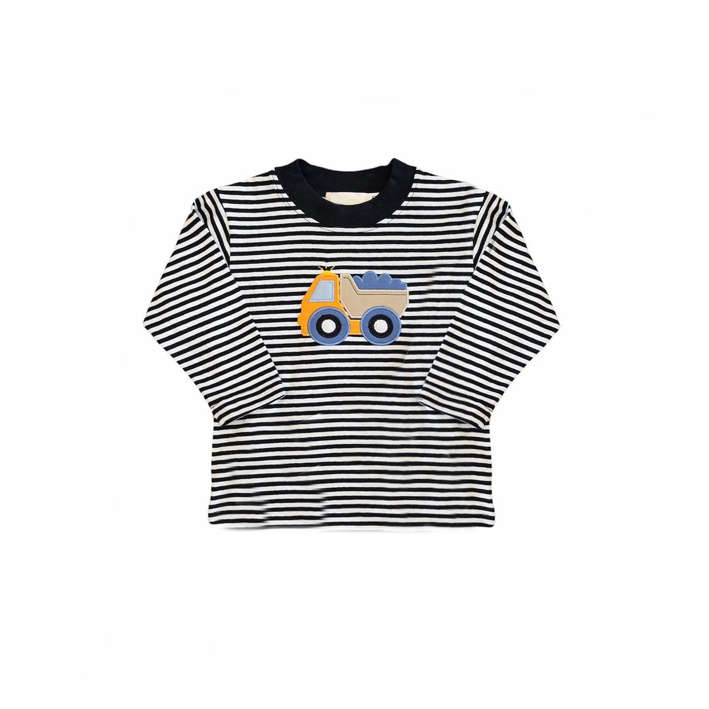 presale BT0733 Construction truck striped long-sleeved top