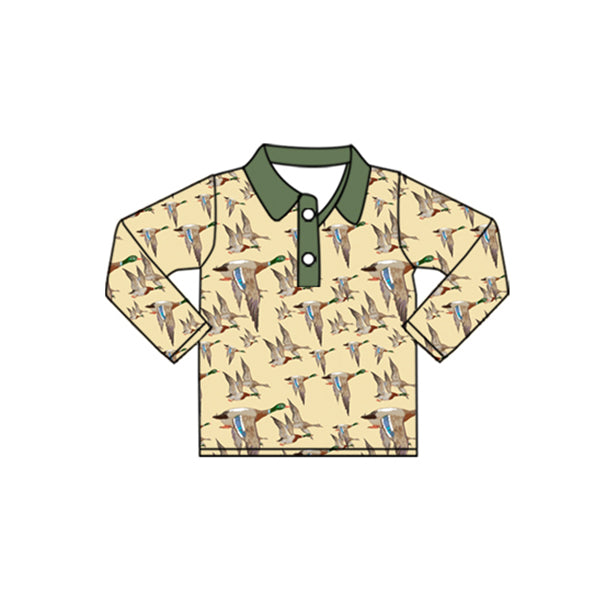 presale BT0805 Beige long-sleeved top with duck collar 2024 7.11