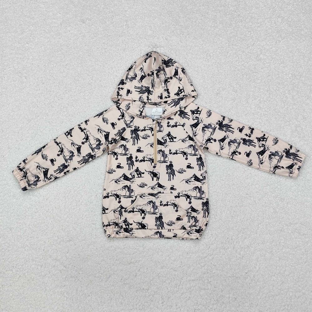 BT0874 Riding zip-up hooded long-sleeved top