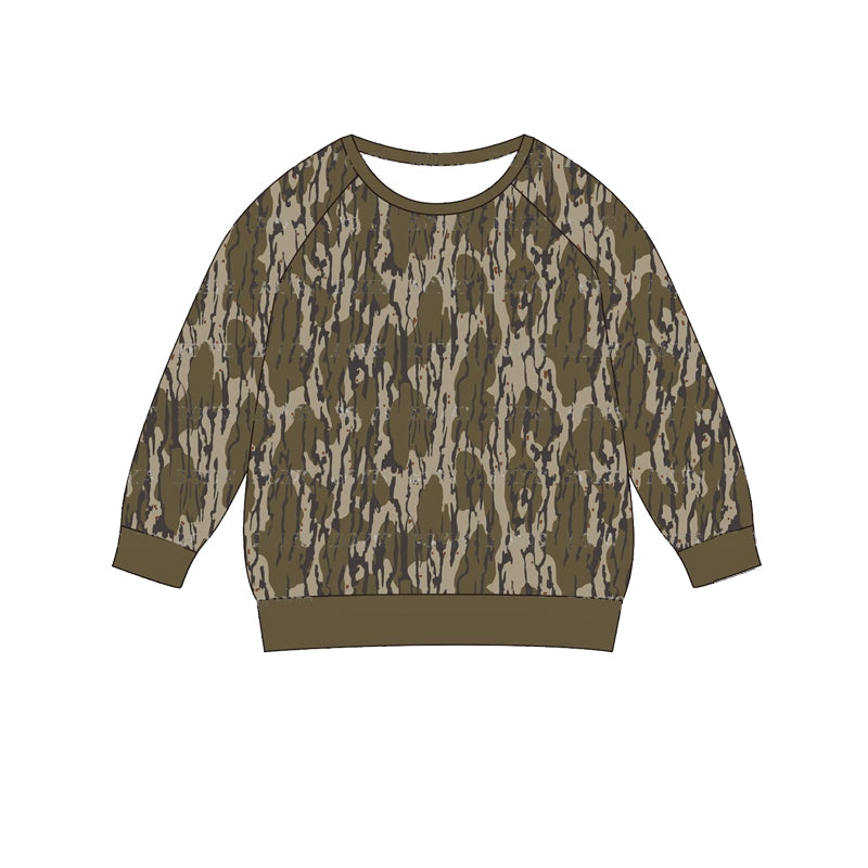 presale BT0882 Camouflage Army Green Long Sleeve Top 2024 9.3