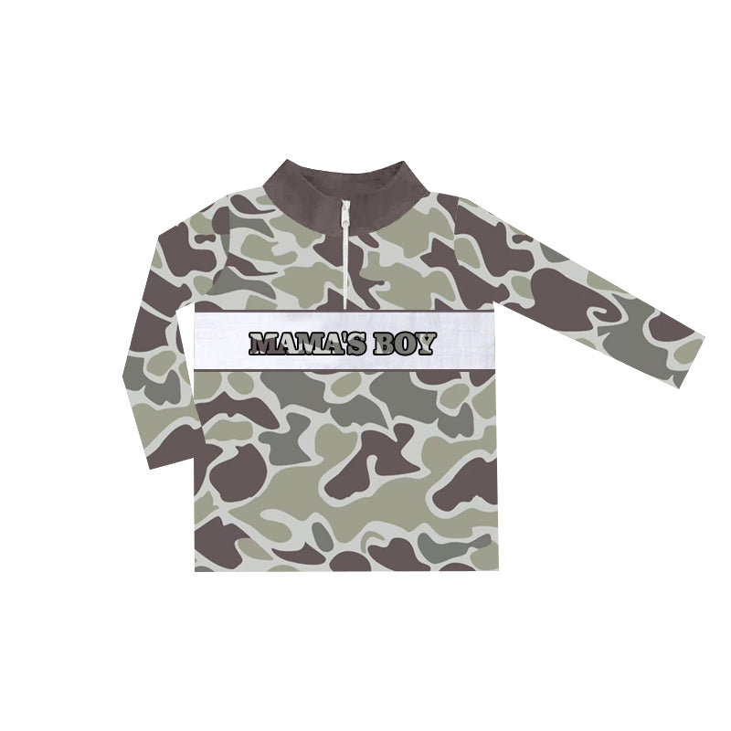 presale BT0970 Camouflage Zipper Long Sleeve Top 2024 9.21