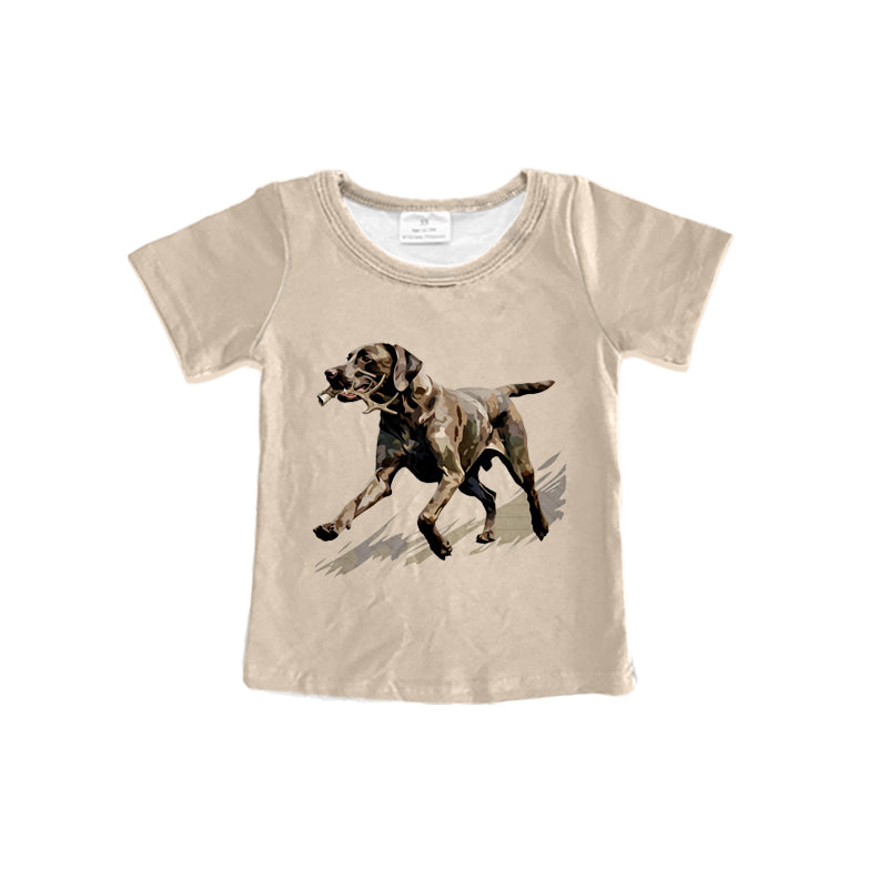 presale BT0993 Camouflage Puppy Short Sleeve Top 2024 9.23
