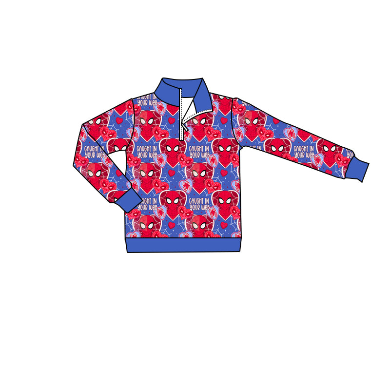 presale BT0998 Love Net Blue Zipper Long Sleeve Top 2024 9.23