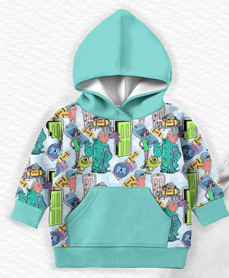 presale BT1028 Cartoon Pocket Hooded Long Sleeve Top 2024 9.30