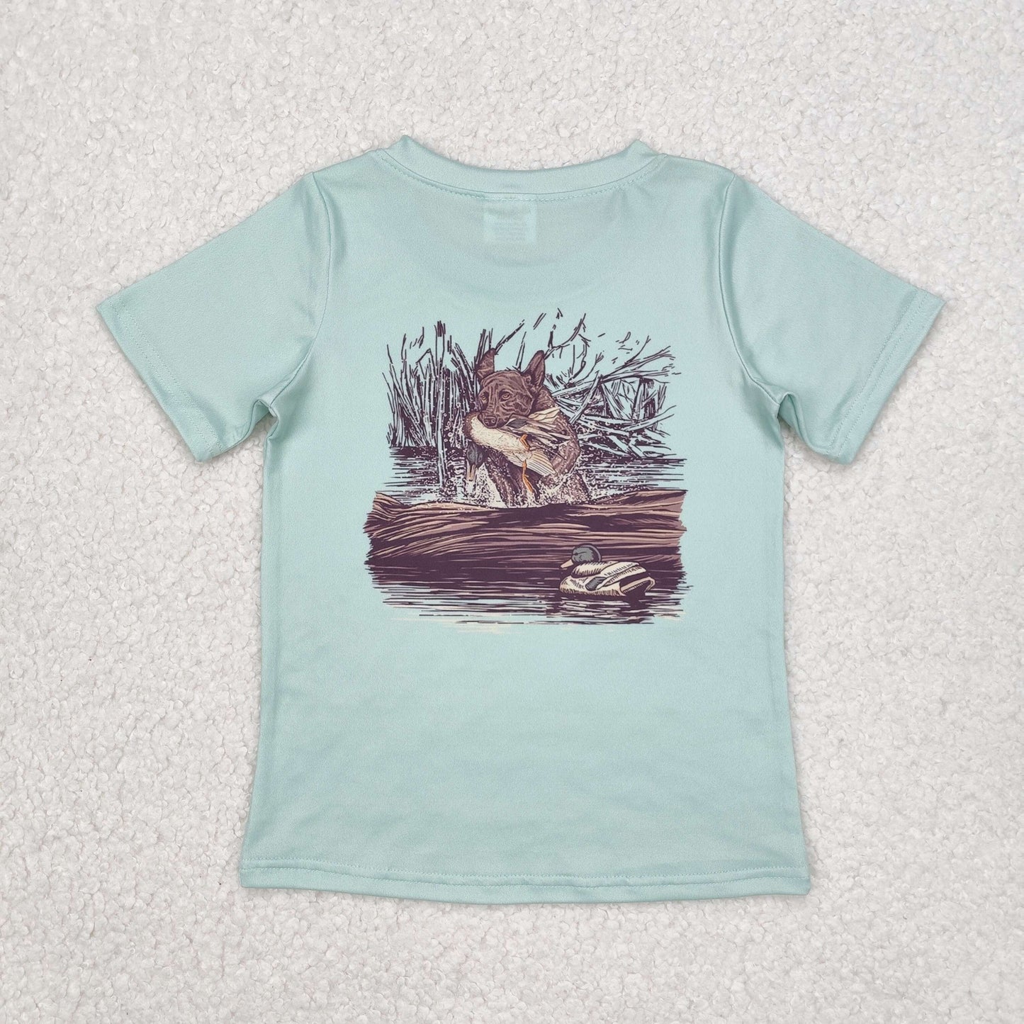 BT1081 Duck Puppy Teal Short Sleeve Top