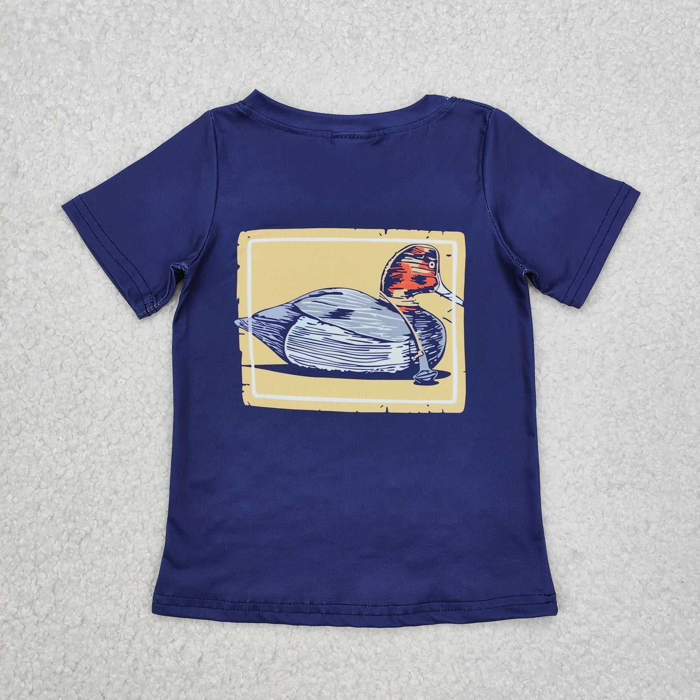 BT1083 Baby Boys Navy Mallard Duck Hunting Tee Shirts Tops