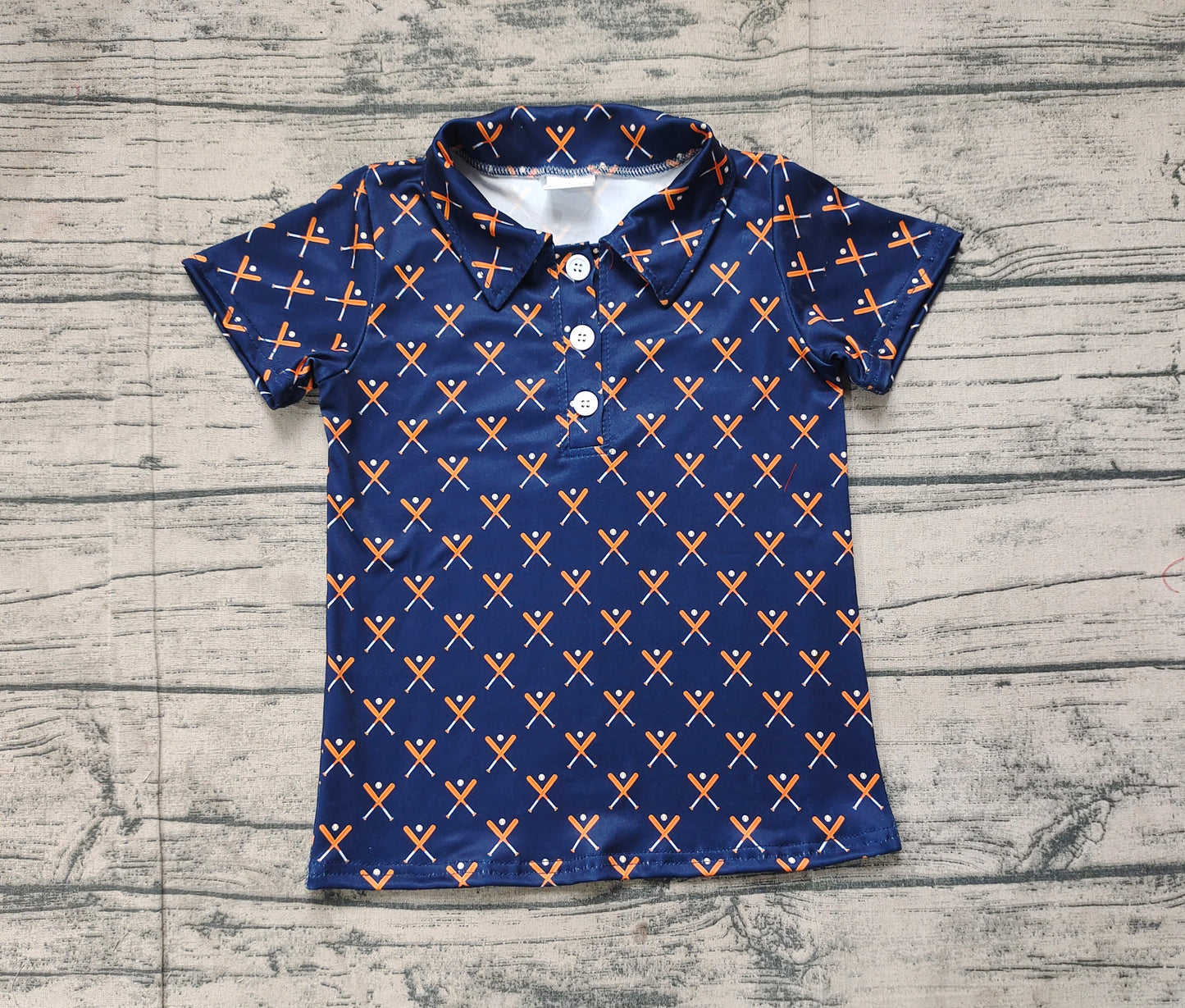 BT1120 Baseball navy blue short-sleeved top D 4.25
