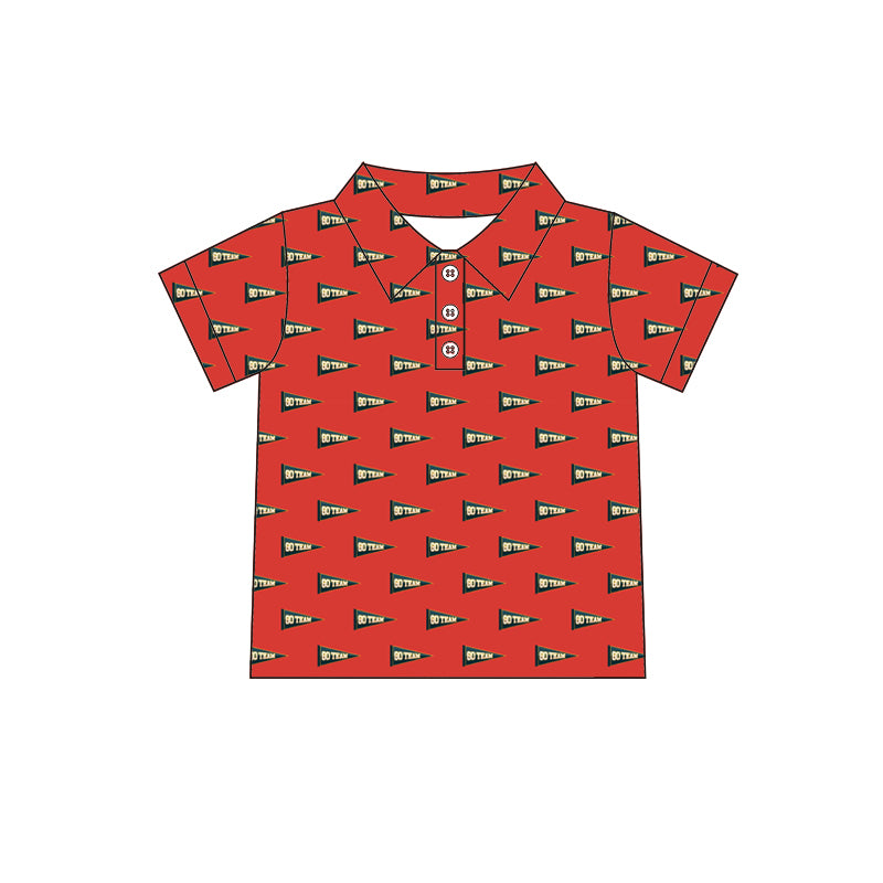 presale BT1123 Red short-sleeved shirt with letters 2024 11.30