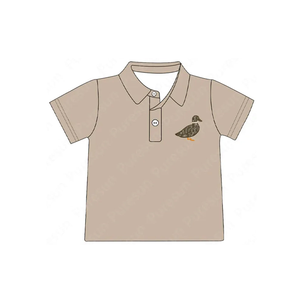 presale BT1126 Camouflage Duck Button Short Sleeve Top 2024 12.4