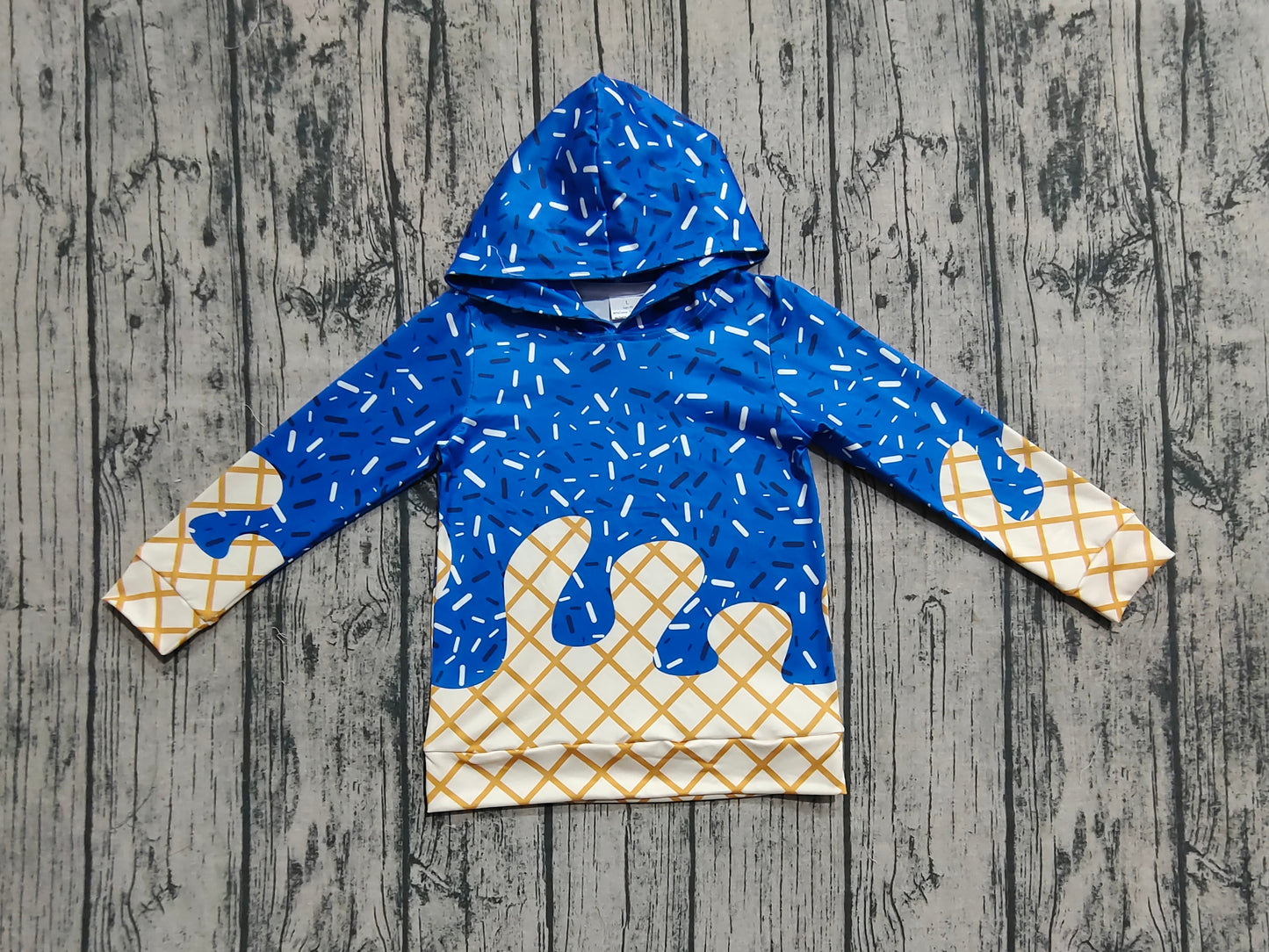 BT1275 Baby Boys Hot Blue Long Sleeves Team Hoodies Top D 7.14