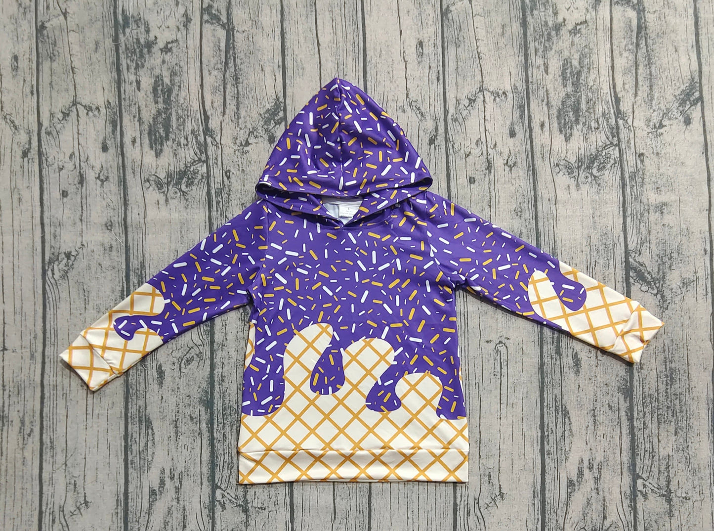 BT1276 Baby Boys Purple Long Sleeves Team Hoodies Top D 7.21