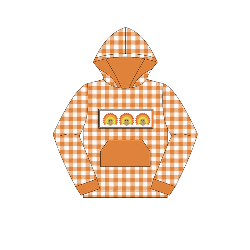 presale BT1283 Baby Boys Polka Dots Long Sleeves Turkey Pocket Hoodies Top D 7.3