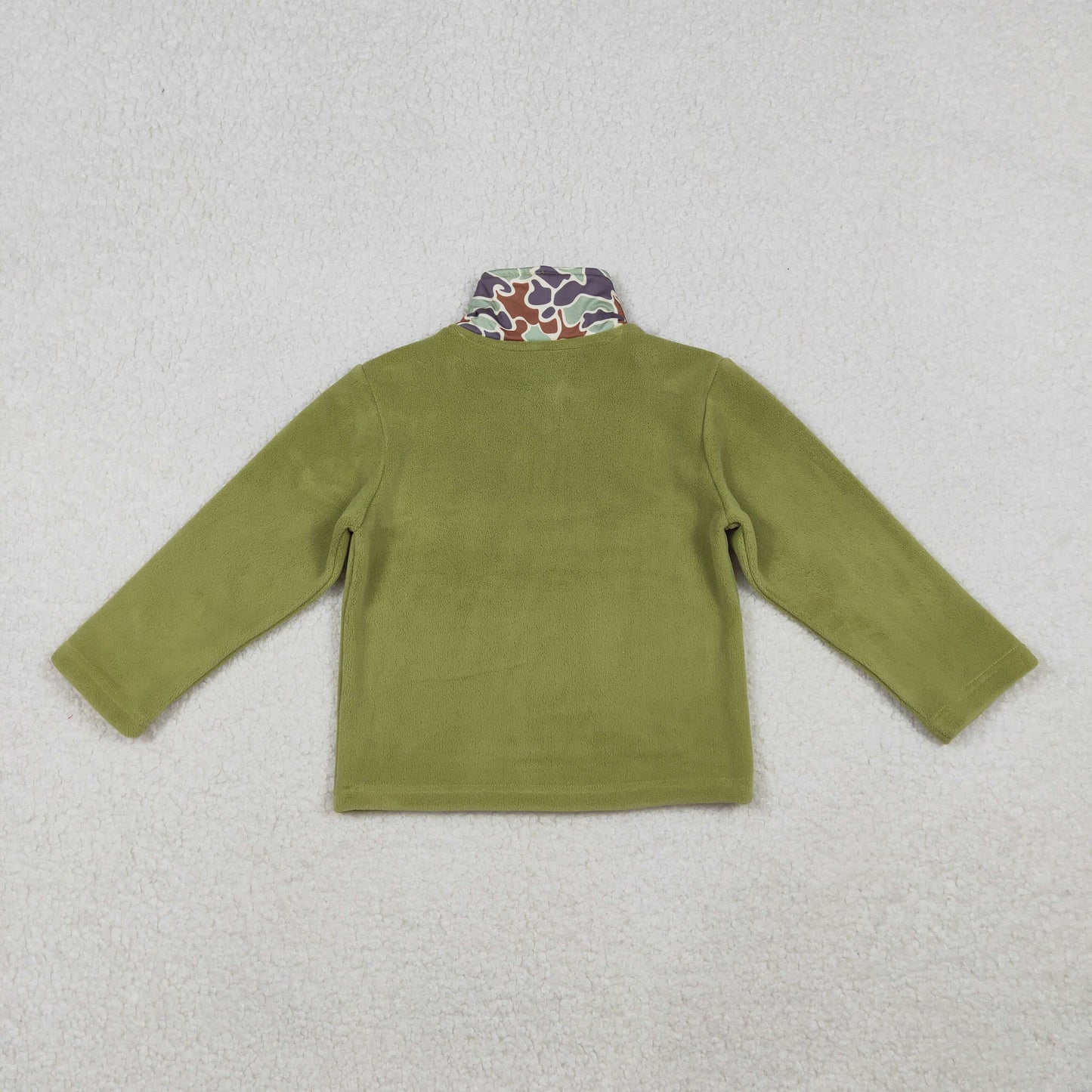 BT1308 Baby Boys Western Green Camo Zipper Pullovers Top D 1024