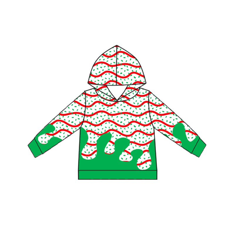 presale BT1315 Baby Boys Drip Christmas Trees Hoodies Top D 8.5