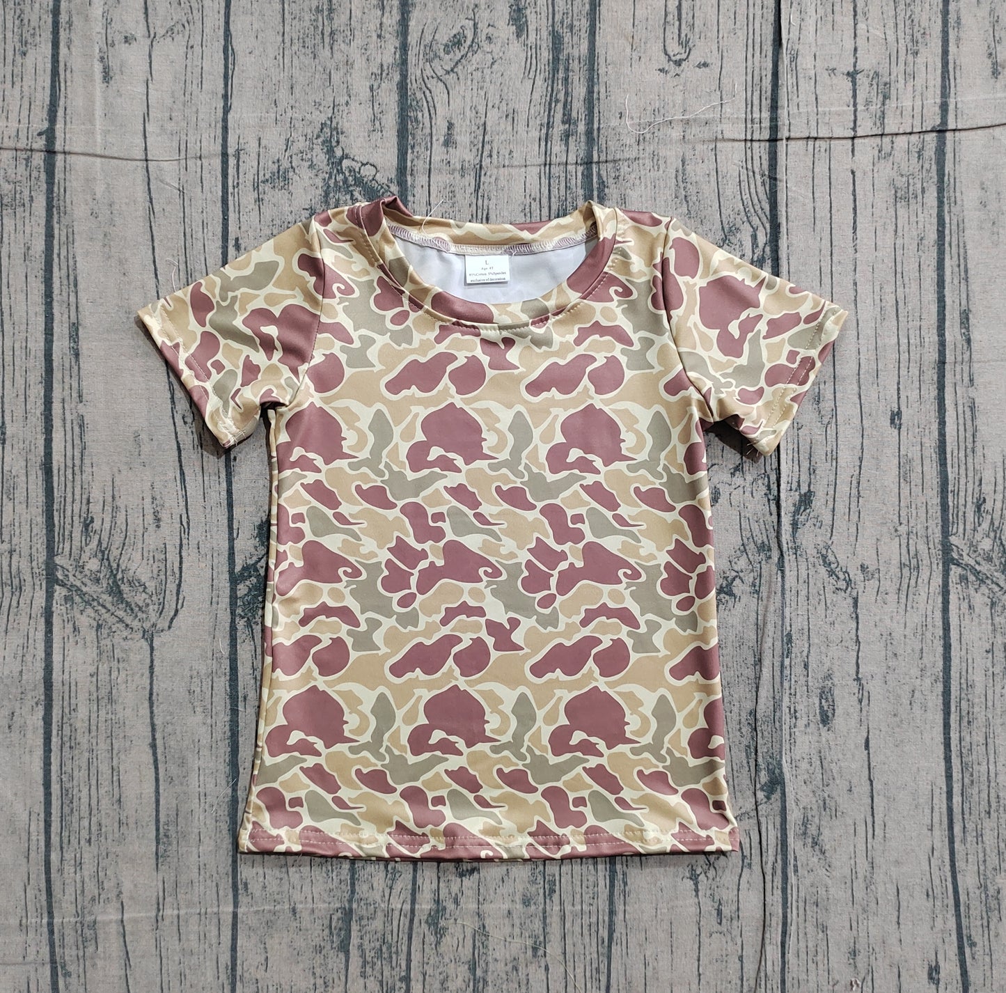 Pre-order Baby Boys Southern Green Camo T-shirts Top