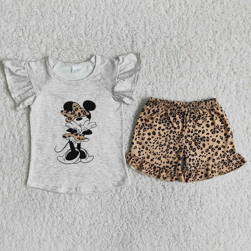 C0-14 lace short-sleeved pants suit