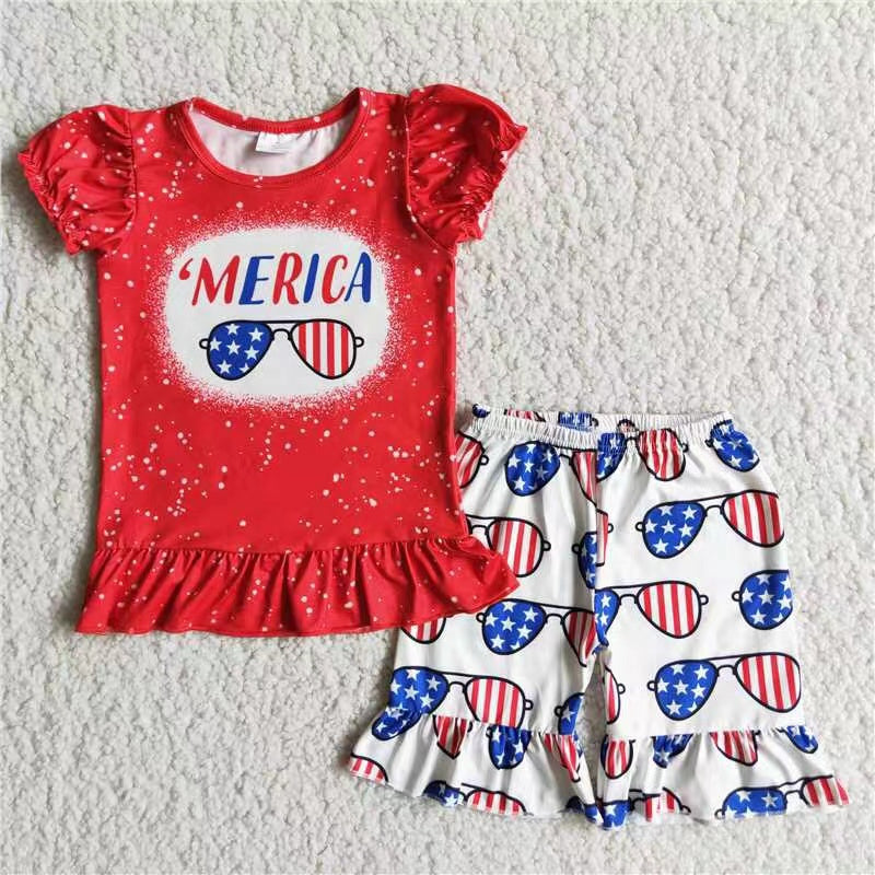 D9-17 MERICA sunglasses girl set