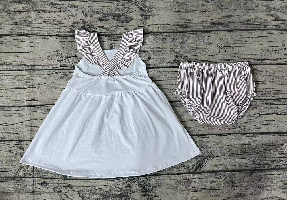 GBO0350 Seahorse white flying sleeve striped briefs suit D 5.30