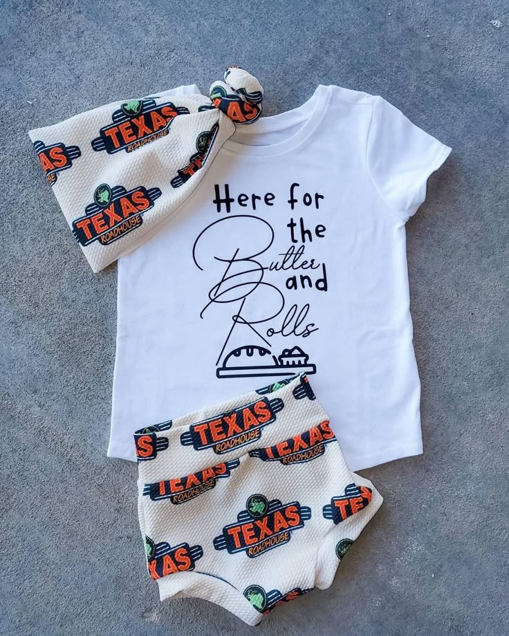 presale GBO0467 Baby Boys Texas Short Sleeve Top Bummies Clothes Sets 2025 2.15