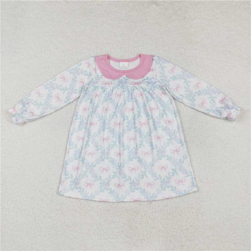 Match Baby Girls Flowers Bows Dresses Clothes Sets