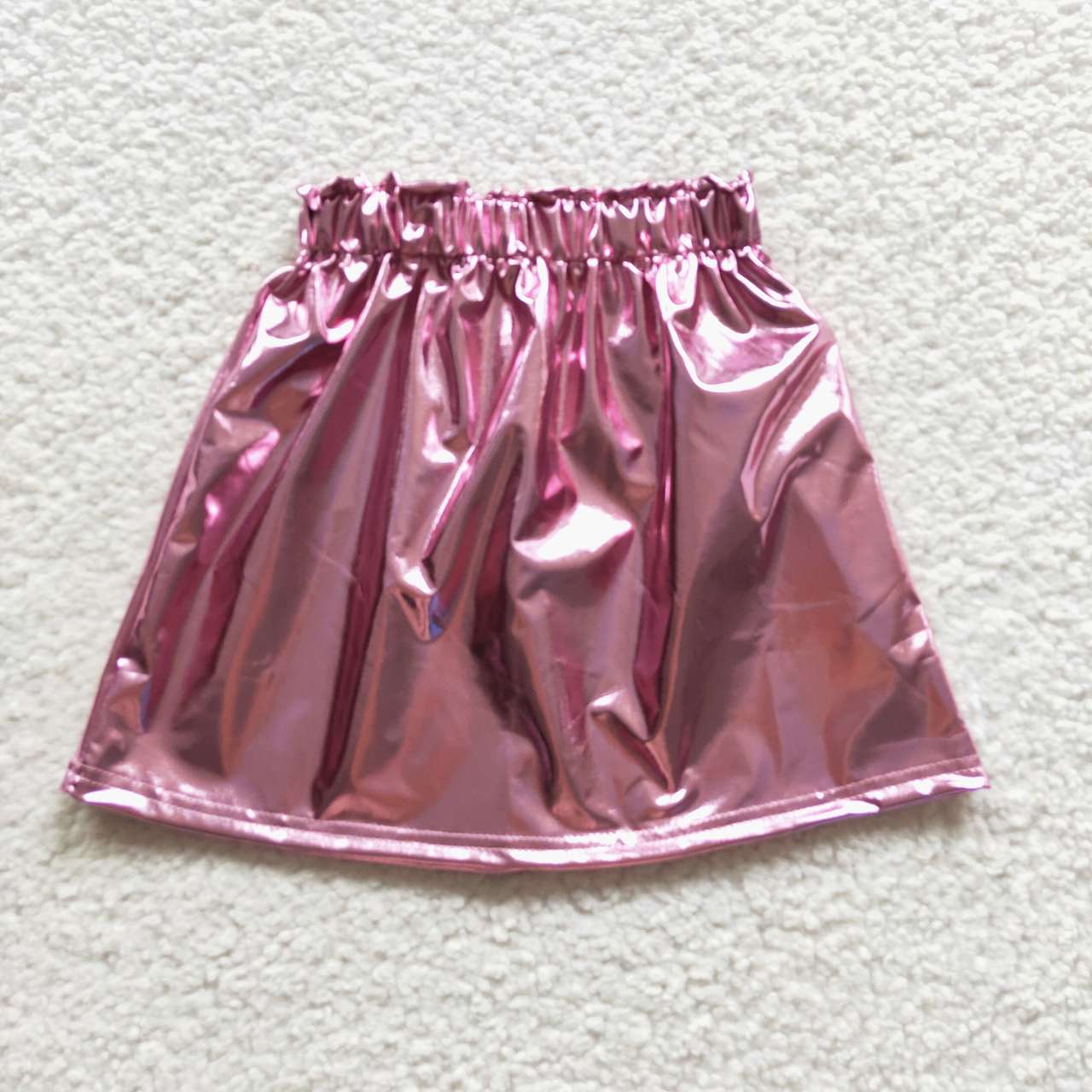 pink top+Pink Leather Shiny Skirt GLK0014+GT0204