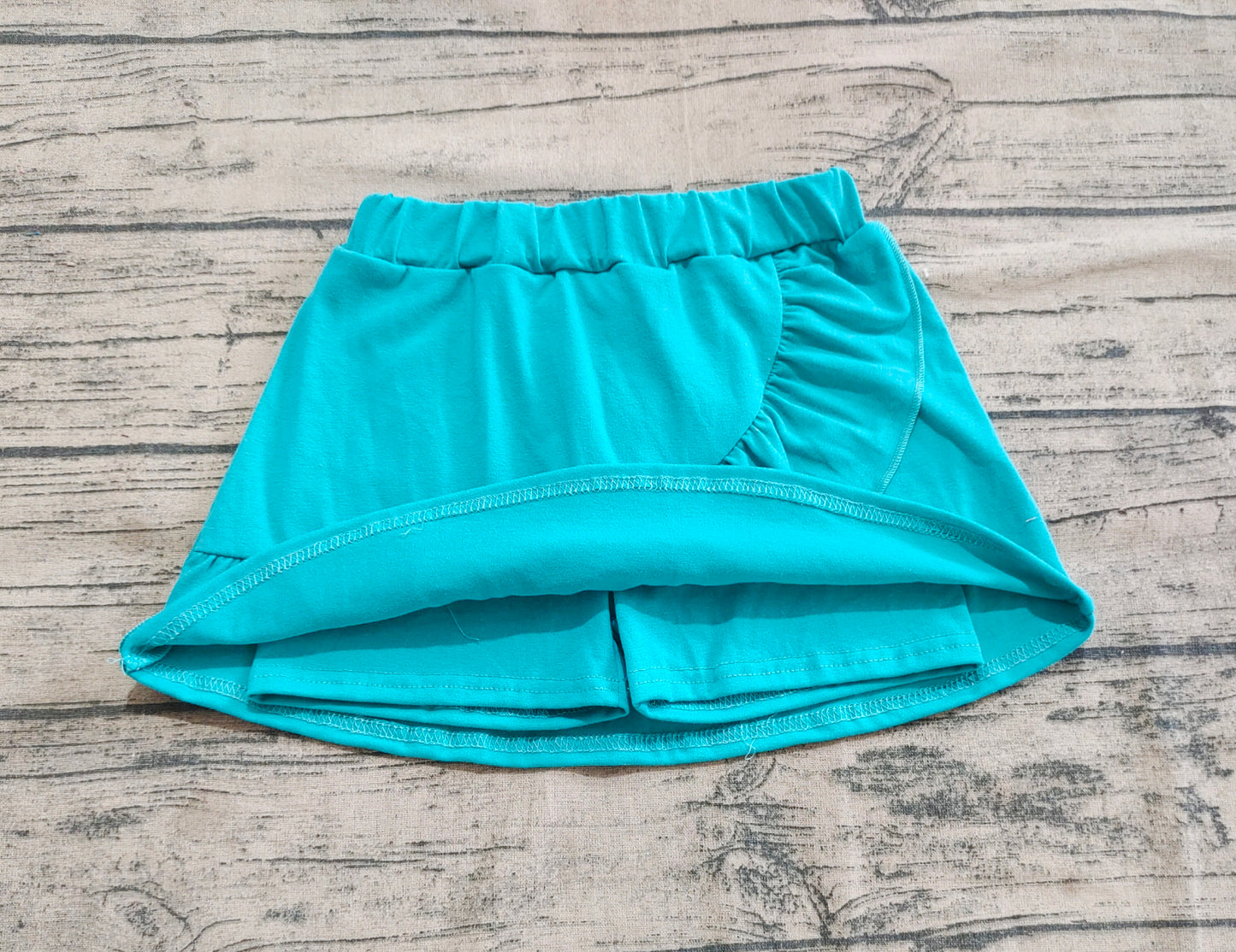 GLK0060 Baby Girls Turquoise Ruffles Skort Skirts D 4.16